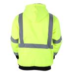 Men's High Visibility Reflective Safety Hoodie Jacket