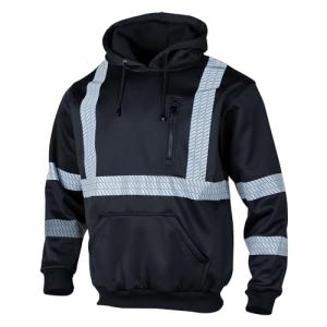 Men's Hi Vis Reflective Safety Hoodie - Class 3