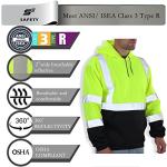Men's Class 3 High Visibility Safety Hoodie