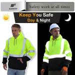 Men's Class 3 High Visibility Safety Hoodie