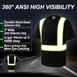 Hi-Vis Quick Dry Safety Work Shirt with Pocket