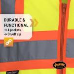 Pioneer Hi-Vis Safety Vest with Pockets - Yellow/Green
