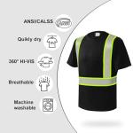 Hi-Vis Quick Dry Safety Work Shirt with Pocket