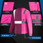 Hi Vis Reflective Long Sleeve Safety Shirt for Men