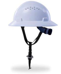 White Full Brim Hard Hat - OSHA Approved Helmet