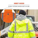 Ergodyne Men's Hi Vis Class 3 Rain Jacket