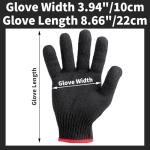 Heat Resistant Black Work Gloves - 12 Pairs