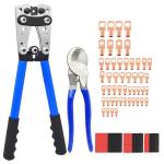 Cable Lug Crimping Tool Kit with Wire Lugs