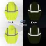 High Visibility Waterproof Rain Coat for Outdoor Safety