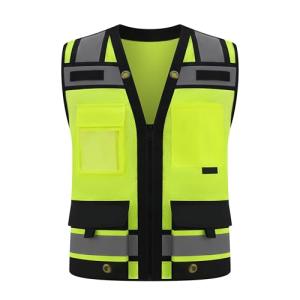 High Visibility Reflective Safety Vests with Pockets