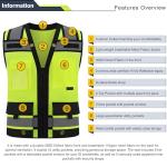 High Visibility Reflective Safety Vests with Pockets