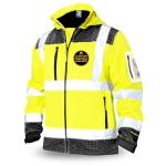 KwikSafety Galaxy SoftShell Reflective Jacket - Hi Viz