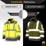 KwikSafety Galaxy SoftShell Reflective Jacket - Hi Viz