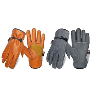 Heavy-Duty Leather Work Gloves for Men and Women