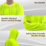 Hi Vis Safety Hoodie for Men - Sun Protection