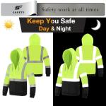 High Visibility Reflective Hoodie for Men