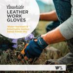 Wells Lamont Men's Water-Resistant Work Gloves