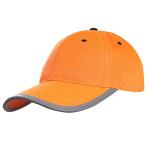 High Visibility Orange Work Cap