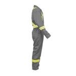 Hi-Vis Cotton Coverall with Leg Zipper, Large