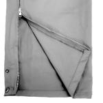 Hi-Vis Cotton Coverall with Leg Zipper, Large