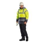 Men's Waterproof Hi-Vis Reflective Rain Jacket
