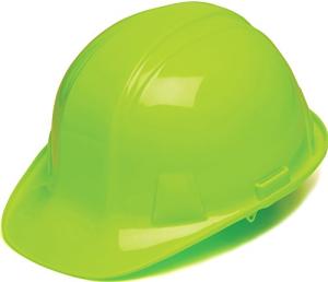 Hi-Vis Lime Ratchet Suspension Hard Hat