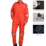 Flame Resistant Hi-Vis Coverall with Pockets