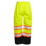 JORESTECH High Visibility Two-Tone Safety Rain Pants with Reflective Stripes Yellow-Black