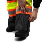 JORESTECH High Visibility Two-Tone Safety Rain Pants with Reflective Stripes Yellow-Black
