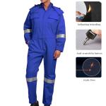 Men's Hi-Vis Reflective Coverall with Pockets