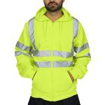 High Visibility Men's Hoodie with Reflective Stripes