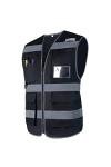 Hi-Vis Reflective Safety Vest with 8 Pockets