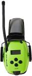 High-Visibility AM/FM Radio Earmuffs - Bright Yellow/Green