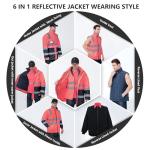 High Visibility Reflective Insulated Parka Jacket