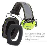 High-Visibility AM/FM Radio Earmuffs - Bright Yellow/Green