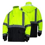 High Visibility Waterproof Rain Suit with Hood