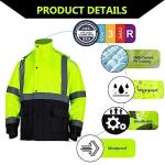 High Visibility Waterproof Rain Suit with Hood