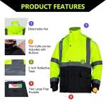 High Visibility Waterproof Rain Suit with Hood