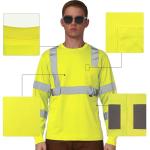 Hi-Vis Long Sleeve Reflective Safety T-Shirt