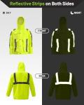 Oumurs Hi-Vis Waterproof Rain Gear for Men
