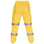 Men's High Visibility Safety Cargo Pants - Yellow