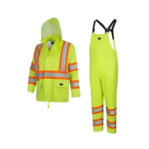 Hi Vis Waterproof Safety Rain Suit for All