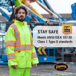 Hi Vis Waterproof Safety Rain Suit for All