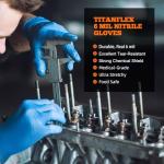 TitanFlex Heavy Duty Nitrile Exam Gloves, XL