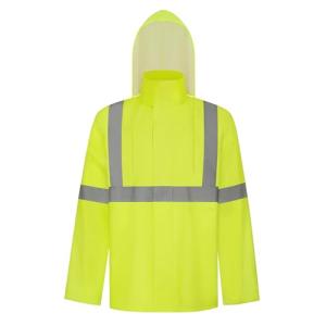 Hi-Vis Waterproof Rain Jacket for Hiking & Work