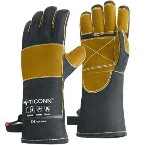 TICONN 14" Fireproof Welding Gloves - Heat Resistant
