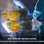 TICONN 14" Fireproof Welding Gloves - Heat Resistant