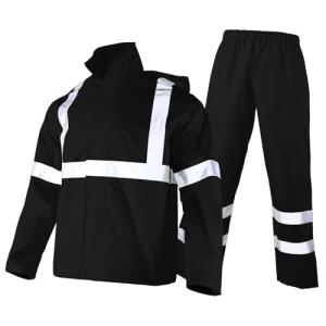 Hi Vis Reflective Safety Rain Jacket and Pants