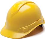 Pyramex Yellow Cap Style Hard Hat with Ratchet Suspension