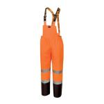 Hi-Vis Waterproof Bib Pants for Men - Orange